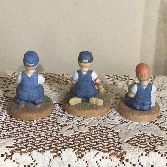 Set of 3 1983 Little Slugger Figurines - Picture 2 of 2